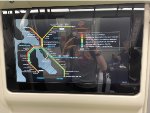 Electronic Map inside BART Car